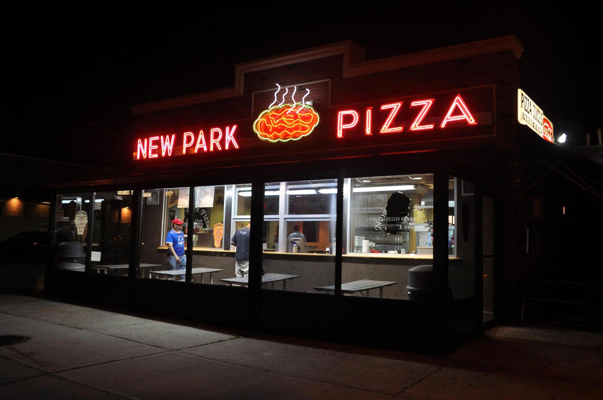 If you’re at New Park Pizza, you’ve gotta get it well-done